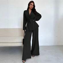 Women Two-Piece Outfits - Black - View 2