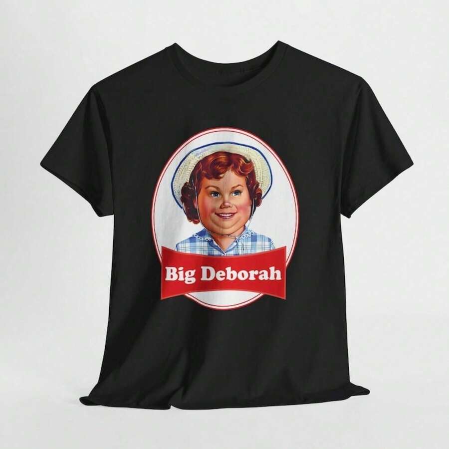 C1AmiS1eta de hombre con el símbolo de Big Deborah en azul marino y negro, tallas S-5XL Camiseta 100% Algodón Unisex - Playera Casual Premium de Corte Cómodo - Negro - Ver 1