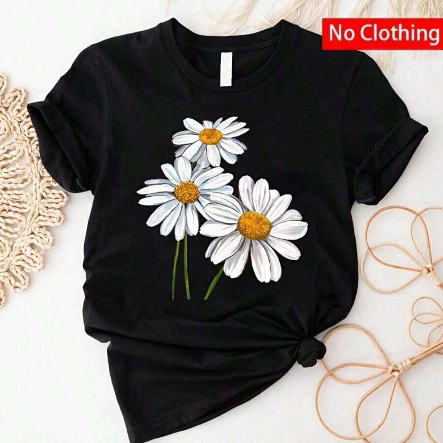 1 Piece "New 2026" 1 Piece Sunflower Iron-On Patch - Multicolor Fabric Patch For Heat Transfer, Suitable For T-Shirts, Jeans, Backpacks - Washable And Iron-On - Decoration (No Sewing Required) 180g 100% Cotton, All Designs Are Printed. Unisex. - 黑色 2 - 查看 1