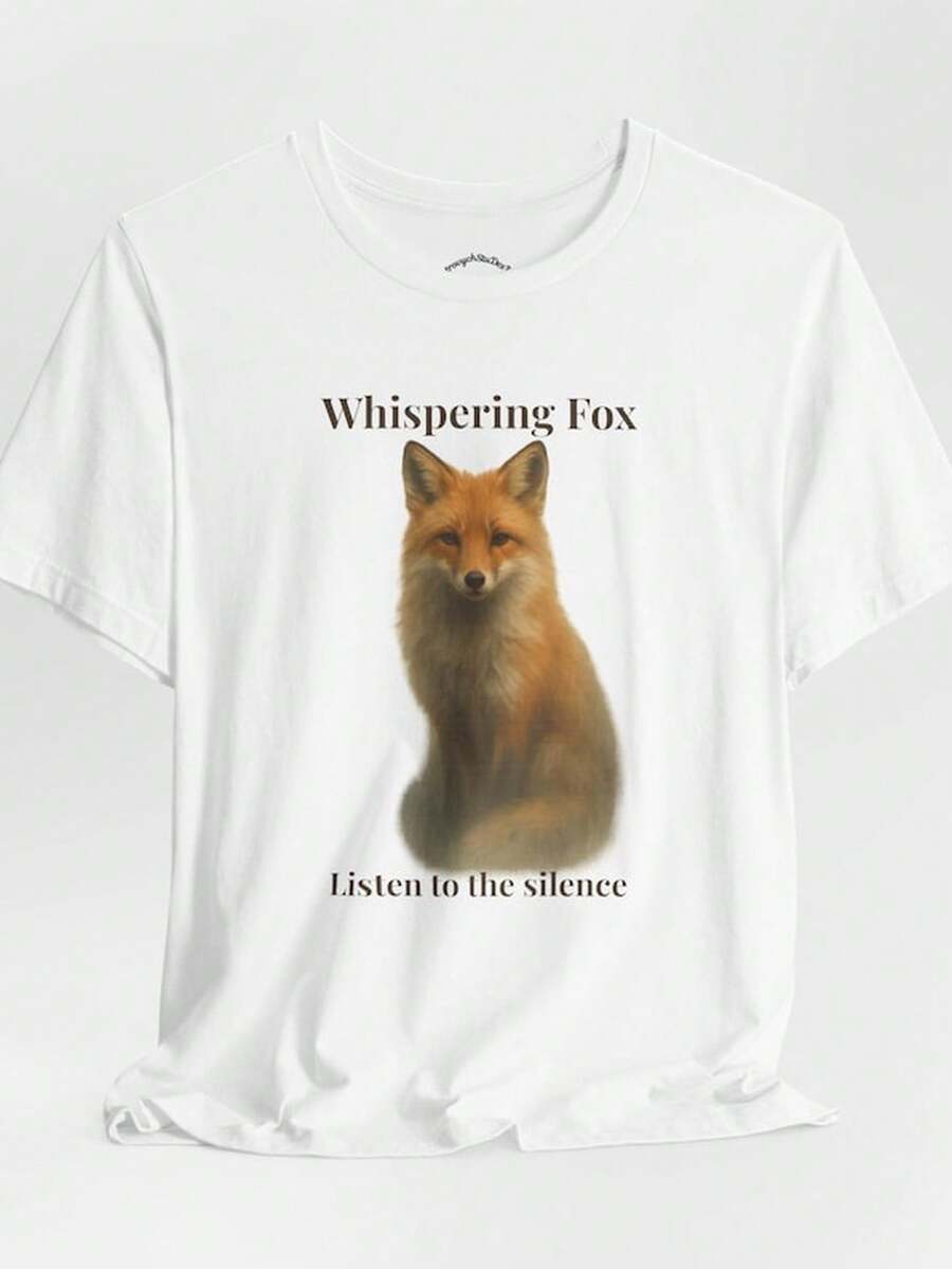 Acuarela Fox T1S1Hirt Design Forest Animal, Nature Lover Gift.