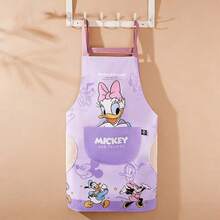 Disney 防水防油卡通可愛半身圍裙，高端青年風格，適用於廚房、居家與工作服 - 均碼 - 查看 1