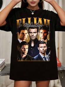 Elijah Mikaelson  Vintage T-Shirt Limited Collection - TV Show Homage T-Shirt - Black - View 6