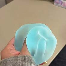 1个海洋蓝麦芽糖可塑形挤压减压玩具，柔软Q弹指尖玩具 - 彩色 - 查看 3