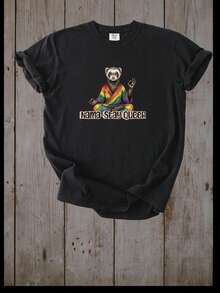 NamaStay Queer other Pride T1S1Hirt RainB1Ow Meditacin Diseo. - Negro - Ver 2