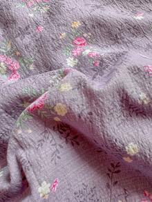 1 chiếc chăn mùa hè hai lớp bằng vải chiffon, chăn điều hòa không khí cho hai người dùng trong ký túc xá, chất liệu thân thiện với da, thiết kế kiểu AB với lớp lót dày, nhẹ, mềm mại, thoáng khí, mát mẻ và mịn màng, cảm giác như không mặc gì, thấm hút mồ hôi, chăn mỏng cho mùa hè, chăn in họa tiết thời trang, thích hợp trang trí phòng ngủ, đồ dùng đám cưới, trang trí nhà cửa ngày Valentine, quà tặng lễ Phục sinh, quà tặng ngày của Mẹ, dùng được cho mọi mùa. - Màu Lilac Tím - Xem 5