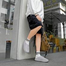 男士夏季按摩拖鞋，室内/室外舒适柔软凉鞋，休闲街头拖鞋，男女通用家居拖鞋 - 灰色 - 查看 5