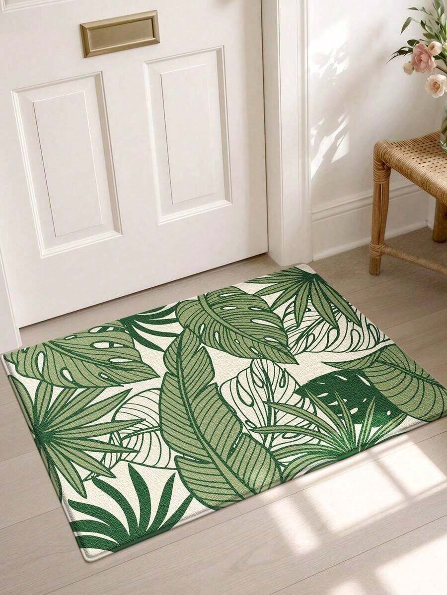1pc Woven Texture Door Mat Runner Area Rug, Multi-Color 3D Retro Print Pattern Cashmere Rug Carpet, Suitable For Bathroom, Kitchen, Entryway, Hallway, Bedside, Living Room, Bedroom, Washable, Anti-Slip Backing, Suitable For Christmas, Thanksgiving, Valentine's Day, Christmas Decoration, Christmas Decor, Decorative Rugs, Bathroom Accessories, Room Decor Set - 多色 5 - 查看 1