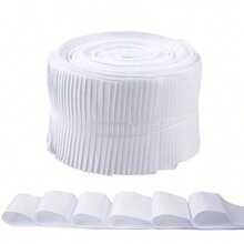 40 pièces/paquet Bandes de tissu de gelée blanche, idéal pour le matelassage. Chaque bande de tissu mesure 2,5" x 19,7", parfait pour les projets de patchwork de couleur unie, d'artisanat et de couture (blanc) - Taille unique - Voir 13