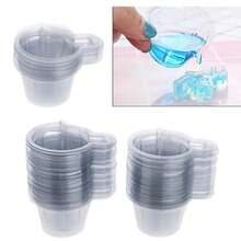 50/100pcs 40ml Plastic Disposable Cup Mold Silicone Resin Mold Tool Suitable For DIY Epoxy Resin Crafts Jewelry Making Tools - Multicolor - View 2
