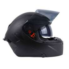 Matte Black Motorcycle Helmet, Size L | Comfort And Style On Every Ride - Black - View 2