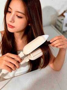 Portable Kitten Hair Curler Ceramic Pink/Cream Pro - 彩色 - 查看 7