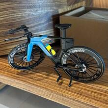 1 buah Model Rangka Sepeda Paduan Logam yang Indah, Miniatur Sepeda Balap Portabel Mainan Koleksi Realistis, Cocok untuk Penggemar dan Kolektor Sepeda, Dekorasi Gaya Balap Klasik dengan Ban Karet Realistis, Hadiah untuk Atlet Triathlon - MultiWarna - View 10