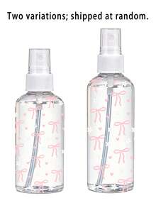 Botella de spray de viaje con patrón de lazo - Botella de spray multifuncional de niebla fina, adecuada para viajes; puede usarse como dispensador de desmaquillante, botella de spray para el cabello o rociador continuo, satisfaciendo las necesidades de peinado, riego de plantas e hidratación facial. - Multicolor - Ver 13