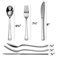 40-Pack Heavy Duty Silver-Style Disposable Plastic Knives, Elegant Faux Silver Cutlery For Catering Events Weddings Parties & Banquets, Premium Look Single-Use Serving Utensils For Food Service - 40 + Knives - View 6