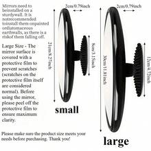 Space Decor & Multi-Function Convex Wide-Angle Mirror, ABS Frame, 160°+ Ultra-Wide Field Of View, Minimalist Versatile Style - Convex Wide-angle Lens - View 4