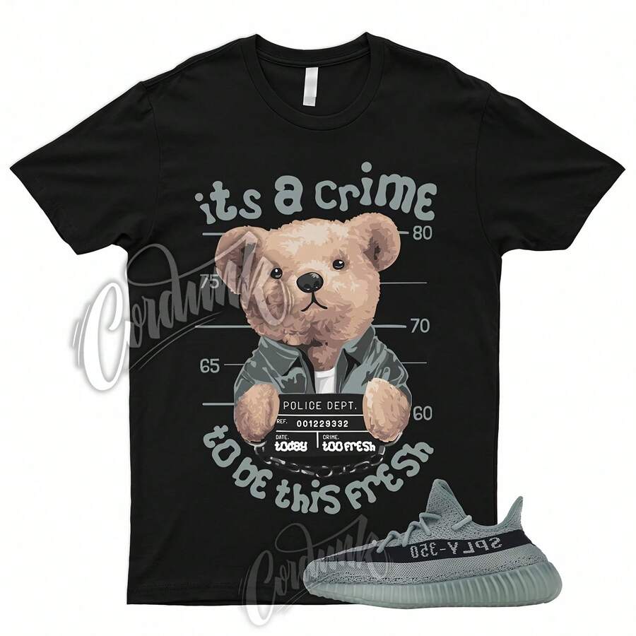 Camiseta CRIME para 350 V2 Salt Fade Ash Core Black Boost 380 450 500 700 V3 azul - forma - Ver 1