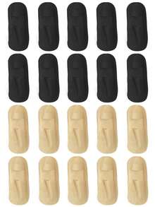 chuanwa(2) 1/5/10 Pairs Of Women's Summer Sheer Mesh Invisible Comfortable Non-Slip No-Show Lightweight Socks - Multicolor - View 19