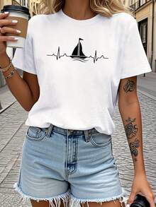 Women T-Shirts - White - View 6