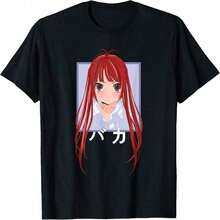 Kawaii anime girl anime yandale wife sad girl shirt pastel goth menhera E girl horse gota T-Shirt.jpg Y2k Camiseta Verano Camisa De - Negro - Ver 6