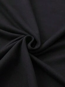1 camiseta tipo túnica de manga corta para mujer, estilo estampado inspirado en "Defy Gravity" - Estilo estampado - Cuello redondo informal, corte relajado con estampado de Dorothy del Mágico de Oz, lavable a máquina, comodidad para todas las estaciones, ideal para eventos temáticos y atuendos casuales (sin detalles de cordones) - Elegante color beige con letras verdes y lazo rosa, tela suave para usar en capas o solo, diseño icónico inspirado en películas, camisetas de media manga para mujer, top ajustado de manga larga, camiseta vintage, camisetas de cintura larga para mujer, camiseta unisex de algodón vintage blanca - Corte holgado para festivales de música estadounidense, campamentos y espectáculos. Camiseta de cuello redondo para mujer, ligera, básica y ajustada, ideal para ropa casual de verano. - Negro - Ver 5
