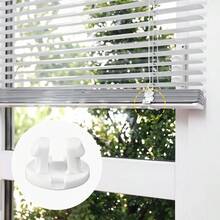 12 PCS Bottom Rail Cord Cover Button, White Color Tape Lock Plug Bottom Rail Button Plastic Horizontal Blinds Replacement Parts For Horizontal Blinds(15.5mm/0.6in) - Default - View 5