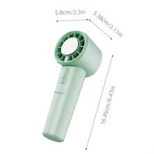 Miniso 名创优品手持式冰袋风扇，3000mAh可充电电池，1-120档可调风速，最高转速10100转/分钟 - 薄荷綠 - 查看 9