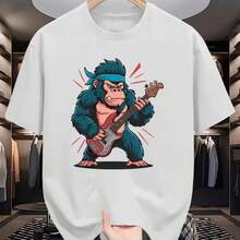 Camiseta impresa para hombres y mujeres - Blanco - Ver 1