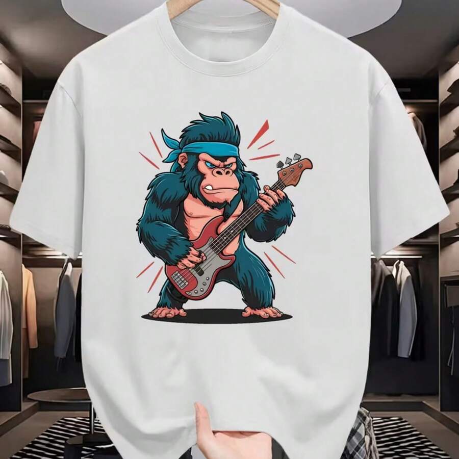 Camiseta impresa para hombres y mujeres - Blanco - Ver 1