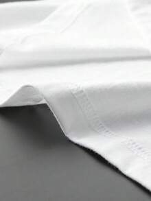 Camiseta con Estampado Gráfico y Cuello Redondo de Algodón Puro - Blanco - Ver 5