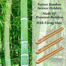 3pcs Bamboo Incense Holder With Adjustable Angle Ash Catcher 9 Incense Burner For Meditation Yoga Home Decor Aromatherapy Spiritual Gift Relaxation Stick Incense Holder - 3pcs - View 3