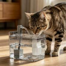 新款1.5升自动宠物饮水器，猫/狗/宠物饮水机，USB供电，无需电池，运行安静可靠，自动循环水，宠物主人的最佳礼物 - 1.5升 - 查看 2