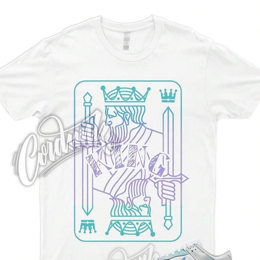 KING T-Shirt To Match Dunk Unlock Your Space Multicolor Ice Blue Mint Gradient - 款式 - 查看 1