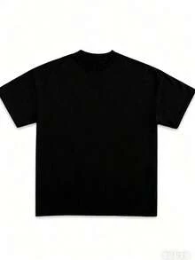 Unisex Mariah Hip Hop Graphic Tee, 100% Cotton Crew Neck Oversized Short Sleeve T-Shirt, Vintage Y2K Streetwear Printed Casual Tops For Men Women - 黑色 - 查看 2