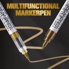 1pc Stone Monument Restoration Marking Pen, Gold/Red/Green/Black Color Marker Pen, Quick Drying & Fade Resistant - Paint Pen - View 9