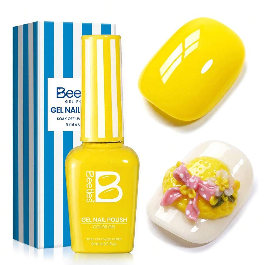 Beetles Pink Gel Polish - Strawberry Milk Light Pink Pastel Nail Polish, Same Color Same Bottle, Long Lasting Soak Off UV LED Nail Art, Spring Manicure Salon Gifts For Her - 奶油早晨 - 查看 1