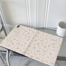 1個可愛兔子蝴蝶結花卉圖案平板保護殼 書本式翻蓋 多角度支架 保護殼 附筆槽 適用於 IPad Air 13(M3 2025)/ Air 11(M3 2025)/ 11(A16 2025)/Galaxy Tab S10+/S9/A9, 適用於 OPPO Pad, 適用於 MatePad, 適用於 Vivo Pad, 適用於 Honor Pad, 適用於 Xiaoxin Pad - 彩色 - 查看 5