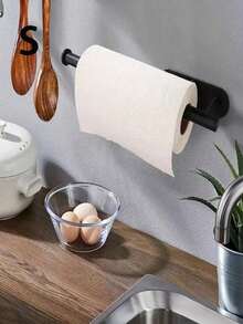 1 pièce Porte-papier toilette autoadhésif en acier inoxydable, boîte de mouchoirs montée au mur, étagère de rangement gain de place pour salle de bain et cuisine, cadeau idéal pour maman, été - Multicolore - Voir 16