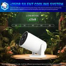 ZZPQVT Hy300pro New Smart Mini Projector, Supports 1080P Portable Projector, 2.4/5G WiFi Smart Projector, 50"-100" Screen, Home Video Projector, 180° Flip, Easier Outdoor Projection, Compatible With TV Stick/Windows/Android/HD/USB - View 7