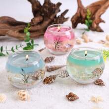 1pc/Box, Ocean-Themed Scented Candle, Random Shell Decor, Ins Style Scented Decor/Vacation Scented Candle/Niche Scented Gift/Home Fragrance Essential - 1PC - View 3