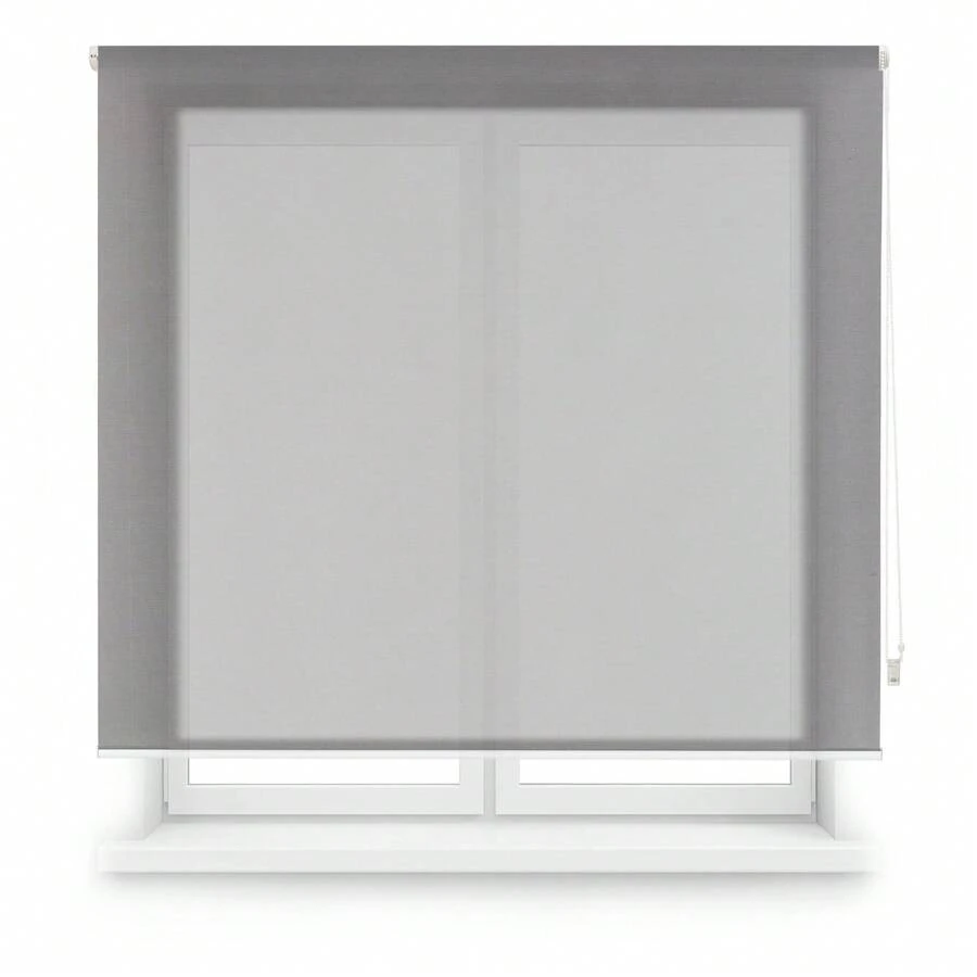 KIWI Translucent Roller Blind, Sizes From 100 To 180 Cm Wide And From 180 To 220 Cm High, Easy Installation On Wall Or Ceiling, Available In 4 Colors - Dark Grey - View 1