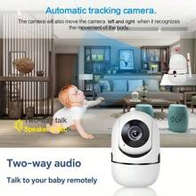 1pc HD Wireless WIFI Home Security Camera, Baby & Pet Monitor, HD Night Vision, Motion Detection, Two-Way Audio, Suitable For Home Recording & Monitoring - White - View 6