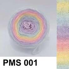 Gradient Color Cake Yarn Balls - Vibrant Multi-Color Knitted Blend, Soft And Fine Texture Suitable For Knitting Sweaters, Scarves, Hats And Other Handicrafts - Basket Packed Craft Supplies - Multicolor - View 14