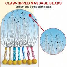 5 Stück Kopfmassagegerät in Oktopus-Form, Kopfhautschaber, Juckreizlinderungswerkzeug, entwickelt für Kopfmassage und Entspannung, 12-Klauen-Kopfmassagegerät, zur Stresslinderung, lustiges Geschenk, Seelenauszieher, Kratzobjekt, Stresslinderungsgerät für Damen und Herren, zufällige Farbe - Verschiedenfarbig - Übersicht 1