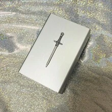 1个手工滑动式香烟盒，优质铝合金材质，便携式，可装20支标准香烟，送给男友的礼物 - 1pcs - 查看 1