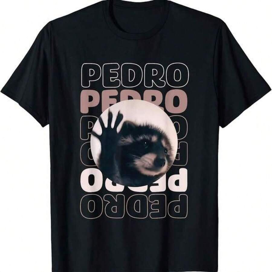 2026 Dam- och Herrtröjor till Fars Dag, Rolig Viral Pedros Dancing Rac Meme Pedros T-shirt Storlek 2Y-10Y, S-XXXL, Kläder för unga pojkar, Pojkkläder, Herrkläder, Damtröjor, Present till Haitisk flaggdag och Världsmiljödagen, Fars Dag, Sista skoljorn - Svart - Visa 1