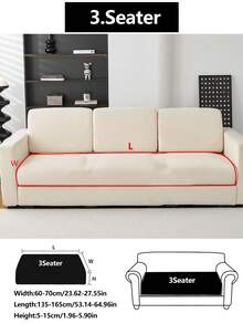 1 tấm bọc ghế sofa co giãn, chống trượt, phủ toàn bộ bề mặt, dùng được cả bốn mùa, chất liệu vải dày dặn, có thể giặt máy, chống bụi bẩn, màu be có vân, thân thiện với thú cưng, phù hợp cho phòng ngủ, văn phòng, phòng khách, sofa hình chữ L, sofa 1/2/3/4 chỗ ngồi, có thể giặt tay. - Màu be - Xem 13