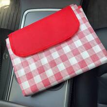 Thick Aluminum Foil Insulated Outdoor Picnic Basket - Foldable Outdoor Cooking Thermal Camping Carry Basket, Picnic Accessories - Red - View 15