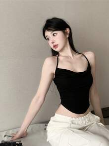 Women Tank Tops & Camis - Black - View 6