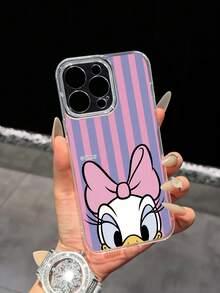 Miniso Funda de teléfono con cobertura completa y estampado de Daisy Duck de Disney, compatible con iPhone 17 Pro Max, 17, 16 Pro Max, 15 Pro Max, 16 Pro Max, 14, 13, 12, 11, 14 Pro, 15 Plus, 12 Pro, 16 Plus, XS, 14 Pro Max, 13 Pro y otros modelos, diseño de dibujos animados lindo - Multicolor - Ver 5