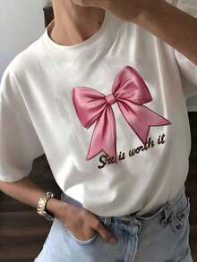 Nueva Llegada 2026: Camiseta de Manga Corta con Cuello Redondo, Estilo Casual de Viaje, Diseño Exclusivo, Color Blanco, Estilo Veraniego - Blanco - Ver 6